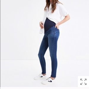 Madewell over the belly Maternity jeans